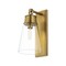 Z-Lite Wentworth 1 Light Wall Sconce, Rubbed Brass & Clear 2300-1SL-RB - alternate 3